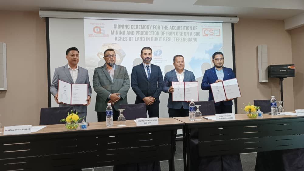 Qew Group Berhad Joint Ventures, Acquire 600 Acres Mining and Iron Ore Land