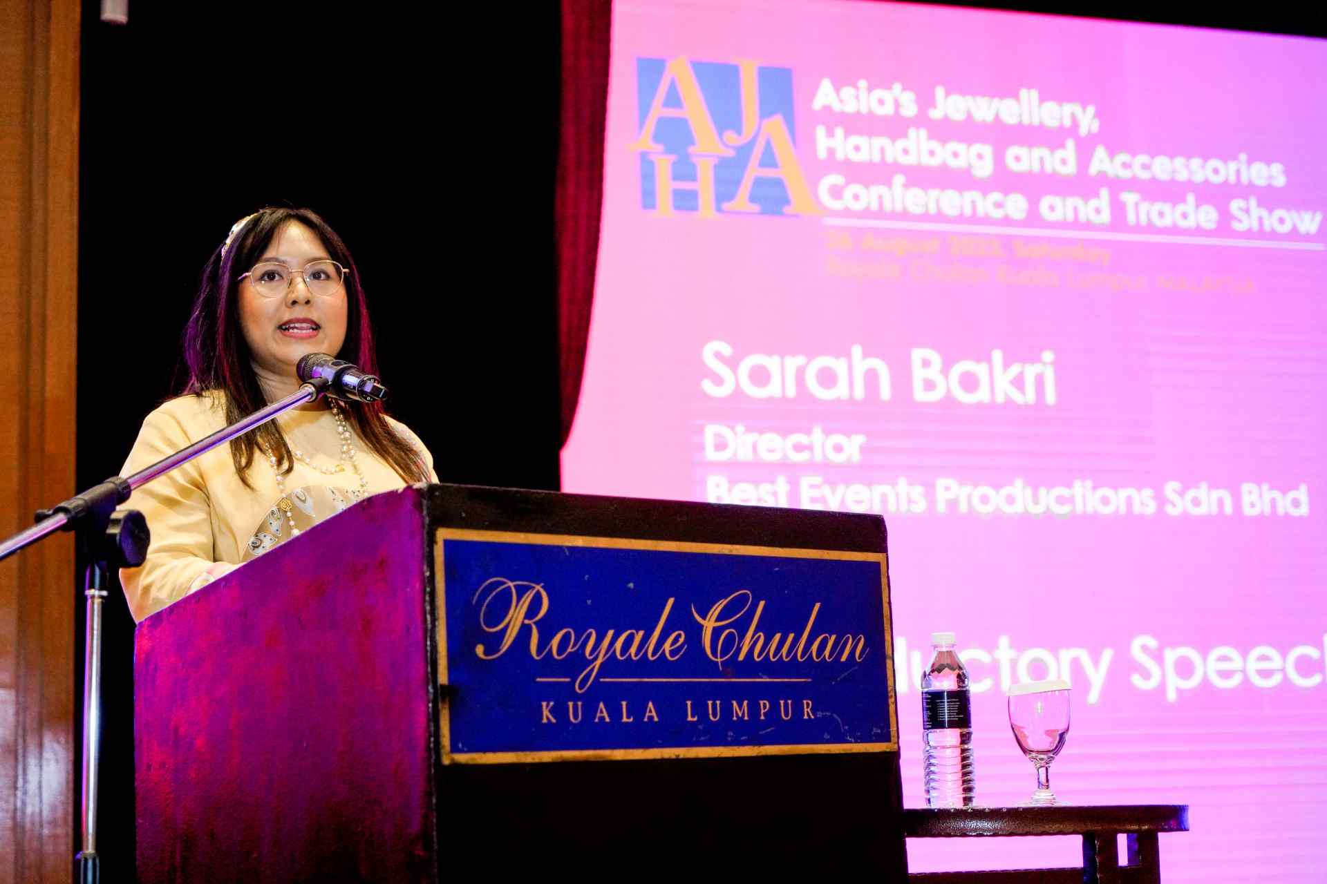 Sarah Bakri, Director of Best Events Productions's welcome speech